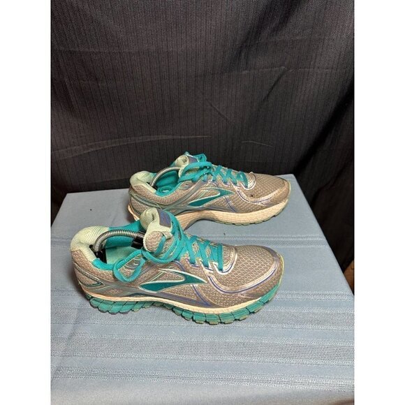 Brooks GTS 16 Women's Grey and Blue Lace Up Low Top Running Sneakers Size 8.5B - Picture 5 of 7